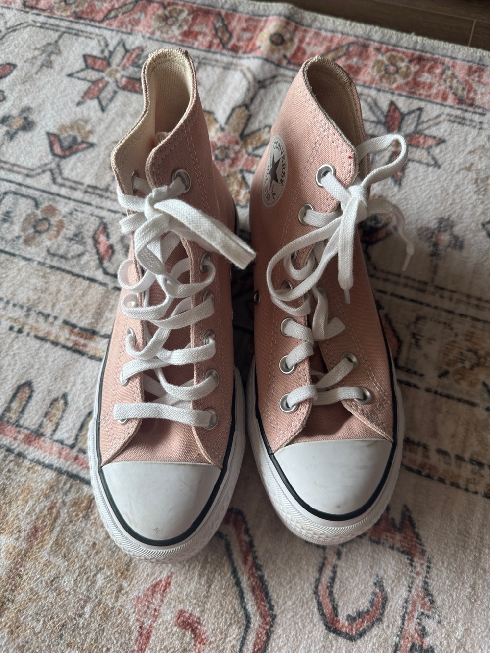Converse High Top Sneakers - Light Pink Canvas